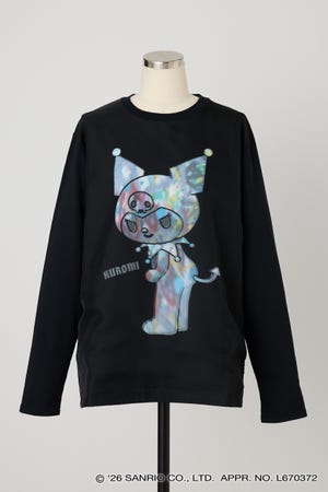 【TRIPPY MIKIO ART】KUROMI SPRAY ART ロングスリーブシャツ