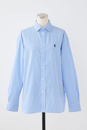 【POLO RALPH LAUREN】ストライプド ポプリン シャツ