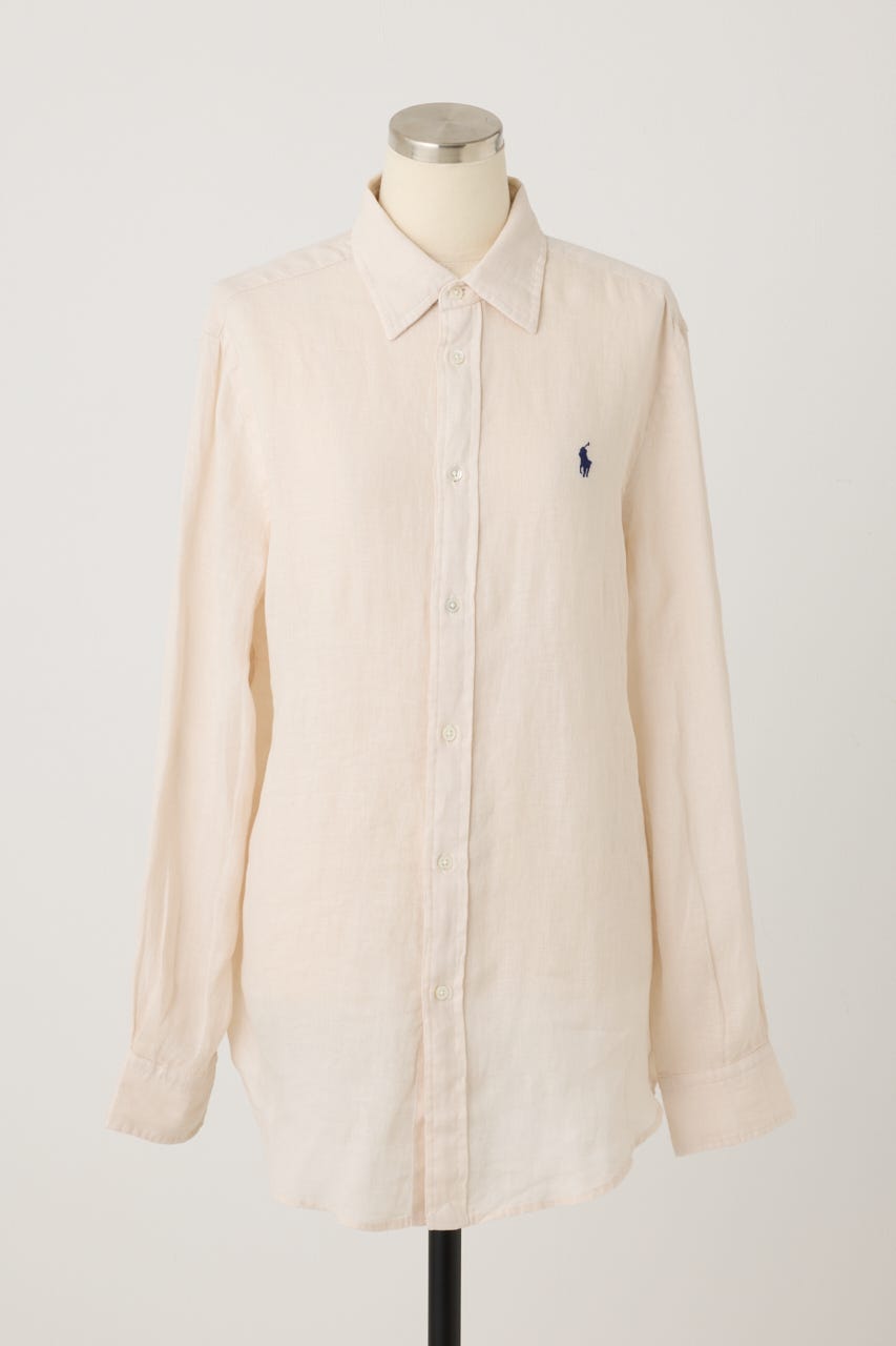【POLO RALPH LAUREN】クラシック フィット リネン シャツ IVOY M
