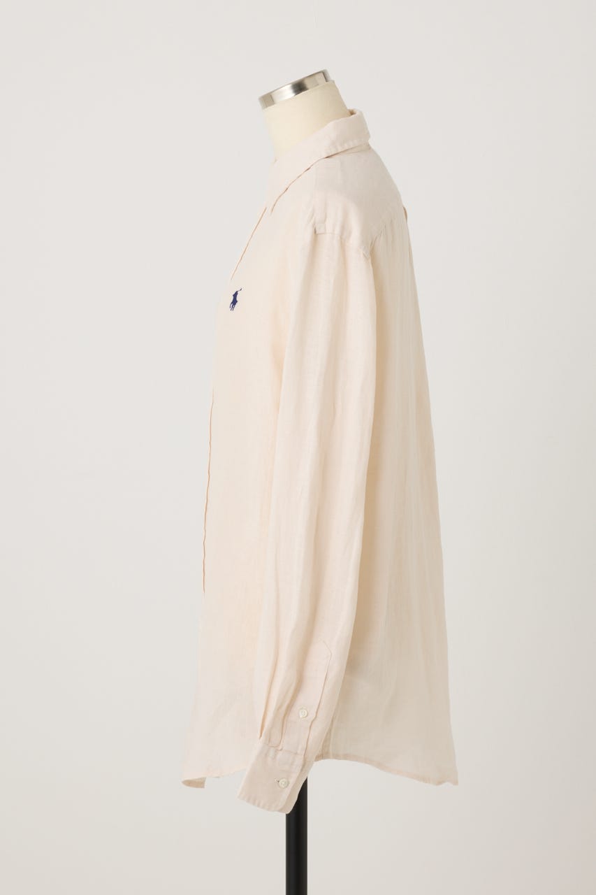 【POLO RALPH LAUREN】クラシック フィット リネン シャツ IVOY M