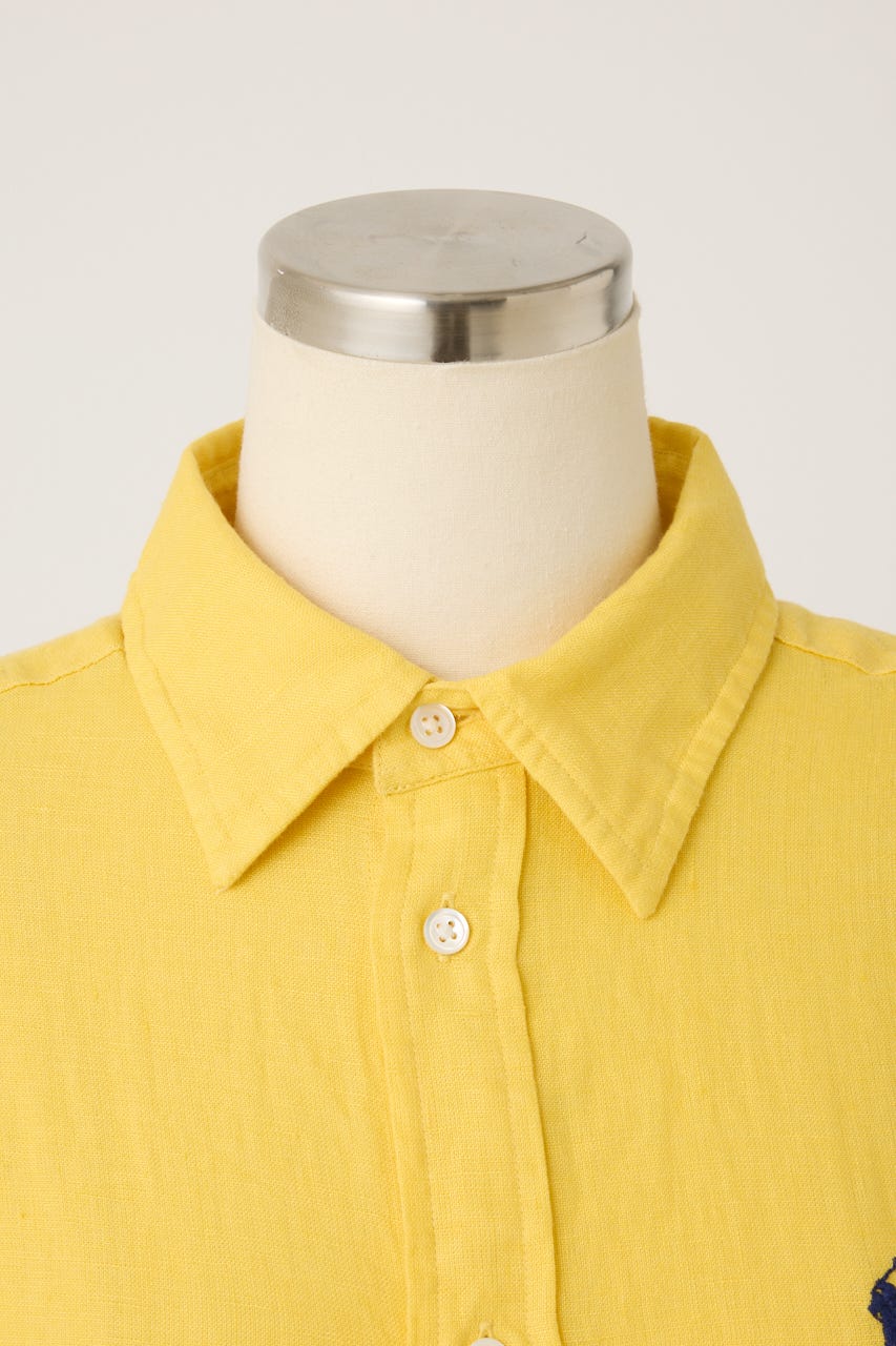 【POLO RALPH LAUREN】クラシック フィット リネン シャツ YEL M