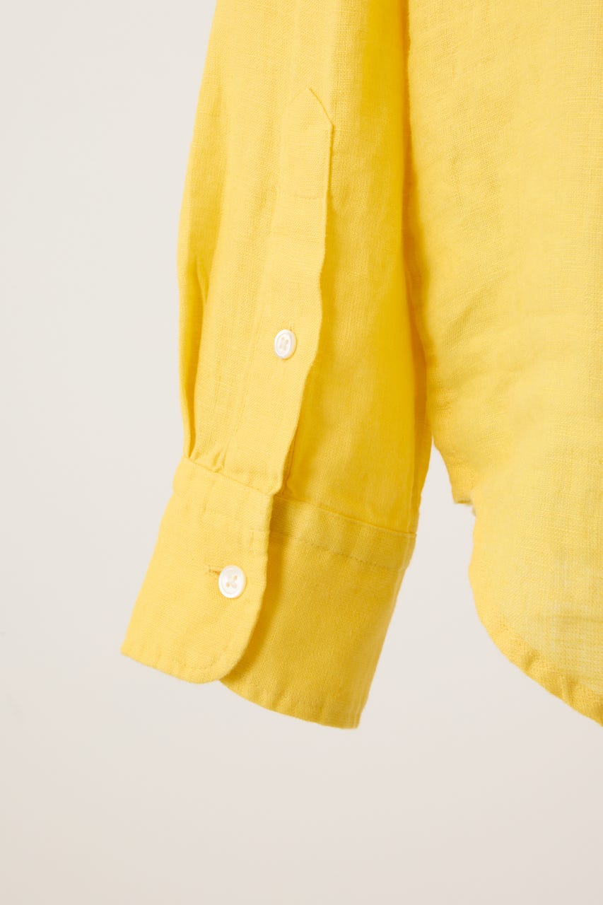 【POLO RALPH LAUREN】クラシック フィット リネン シャツ YEL M