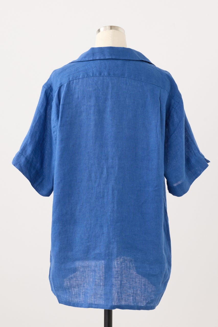 【POLO RALPH LAUREN】リネン ショートスリーブ シャツ D/BLU M