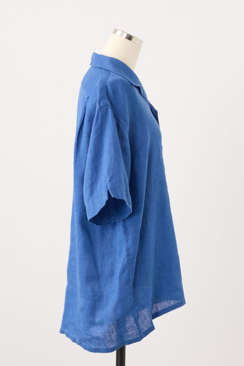 【POLO RALPH LAUREN】リネン ショートスリーブ シャツ D/BLU M