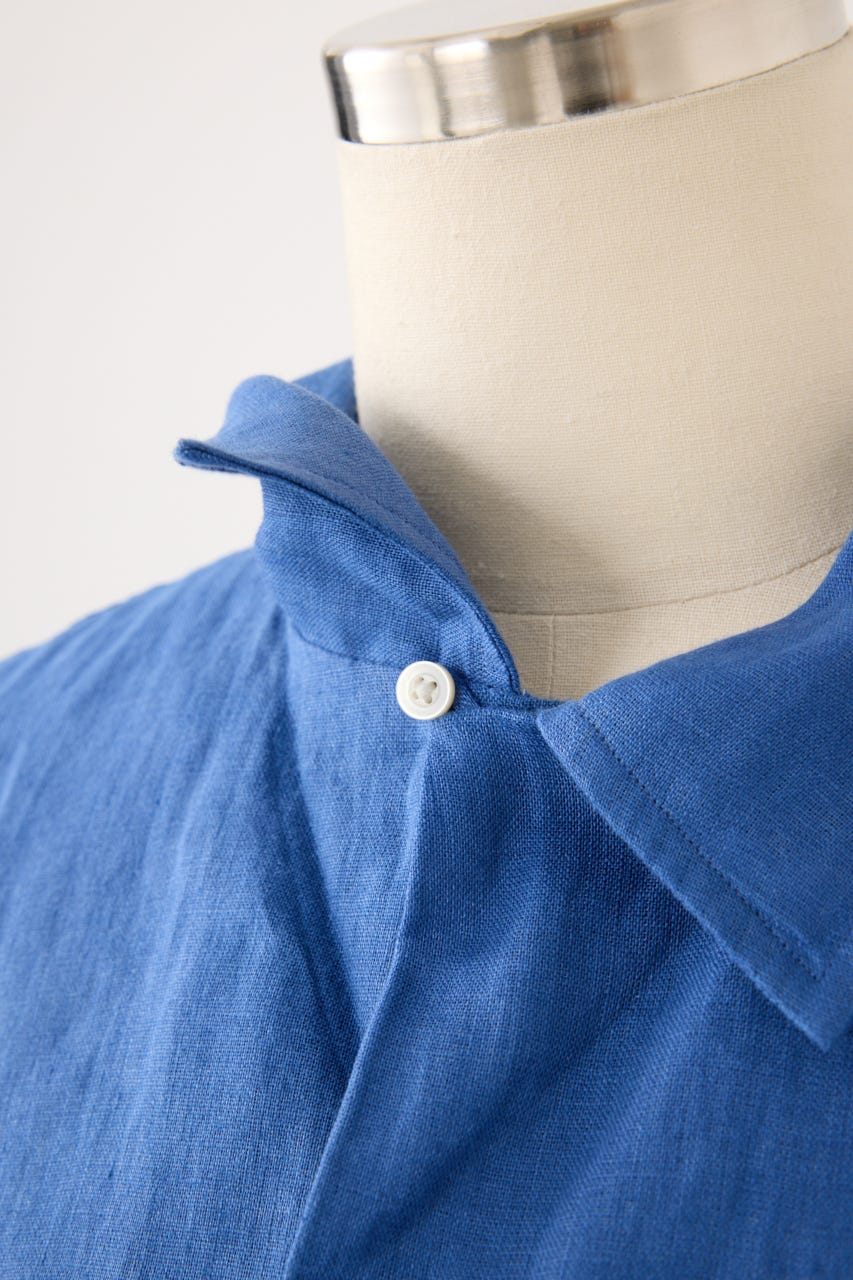 【POLO RALPH LAUREN】リネン ショートスリーブ シャツ D/BLU M