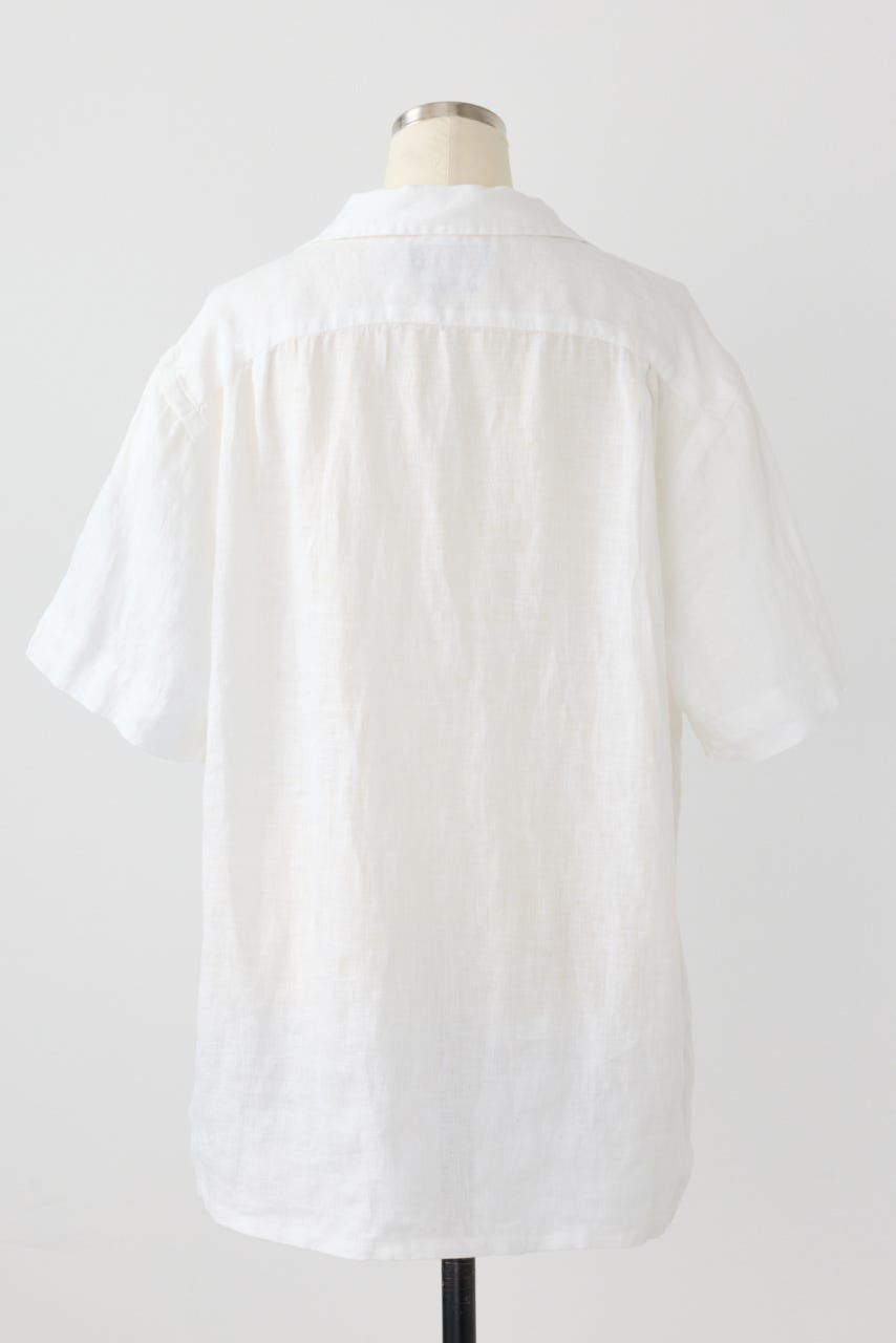 【POLO RALPH LAUREN】リネン ショートスリーブ シャツ WHT M