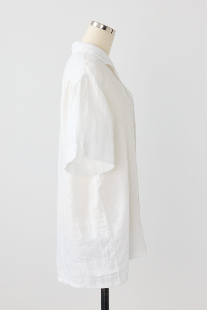【POLO RALPH LAUREN】リネン ショートスリーブ シャツ WHT M