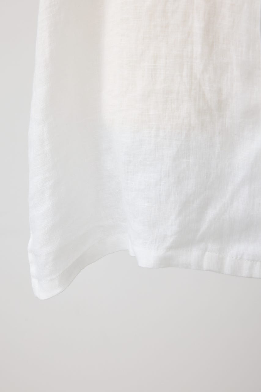 【POLO RALPH LAUREN】リネン ショートスリーブ シャツ WHT M