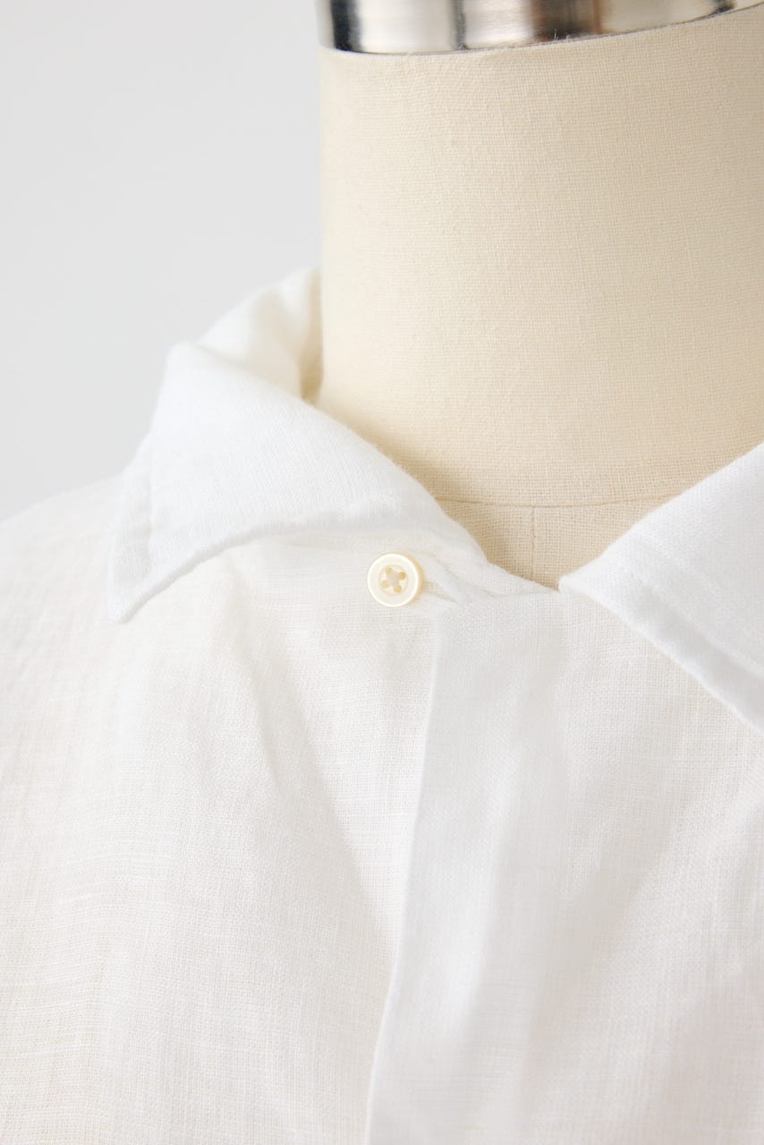 【POLO RALPH LAUREN】リネン ショートスリーブ シャツ WHT M