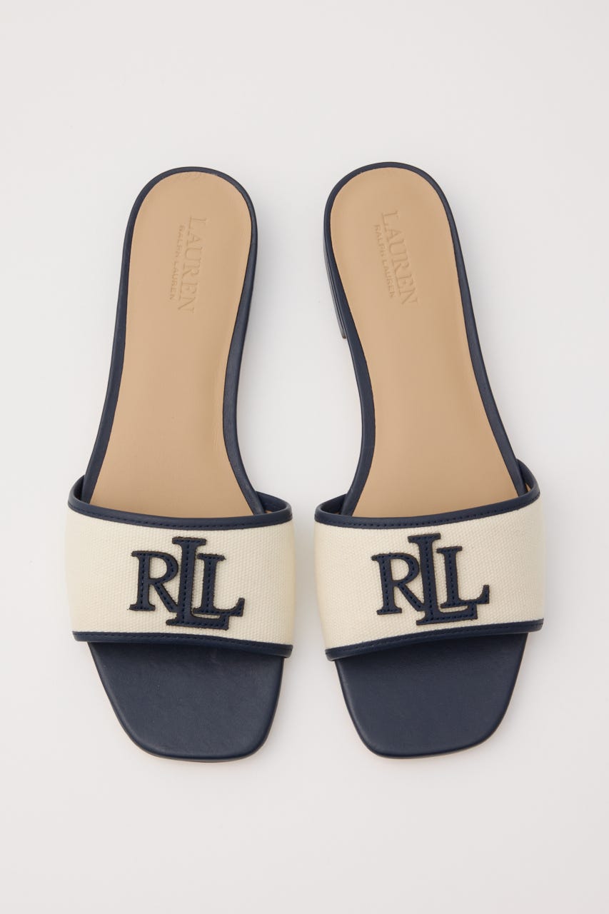 【POLO RALPH LAUREN】Everley スライド サンダル M/WHT S