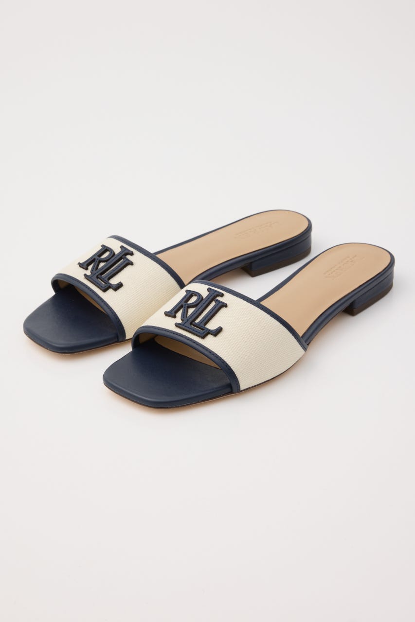 【POLO RALPH LAUREN】Everley スライド サンダル M/WHT S