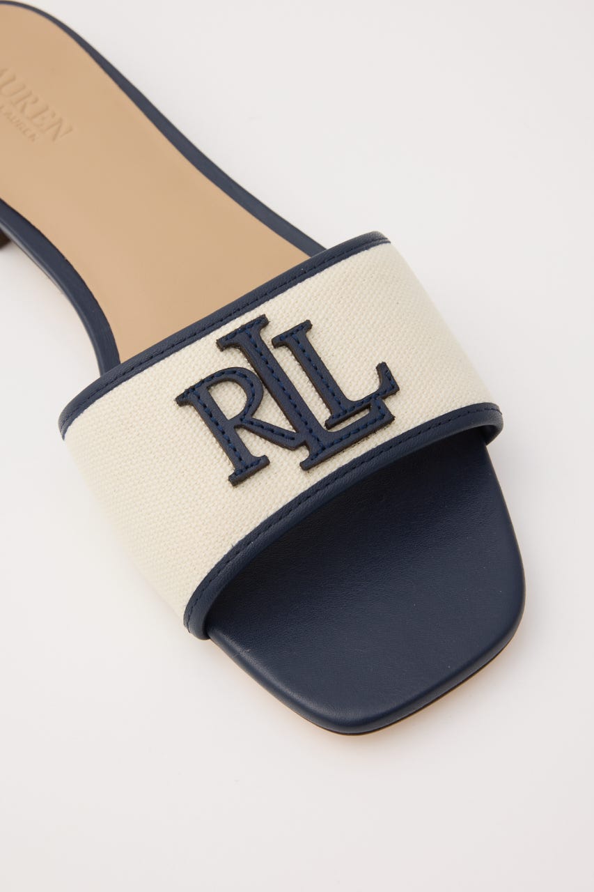 【POLO RALPH LAUREN】Everley スライド サンダル M/WHT S