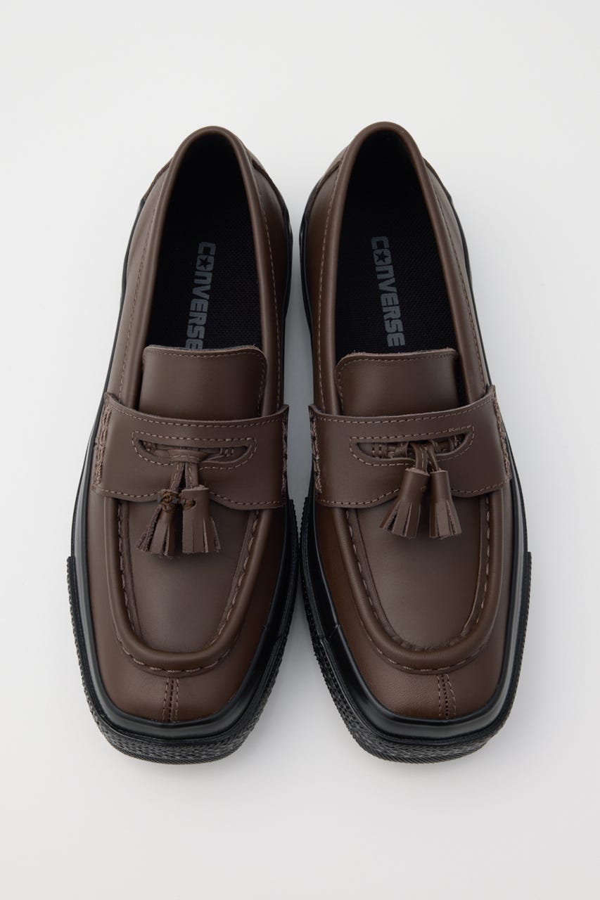 【CONVERSE】オールスター スクエアトウ ローファー BRN 23.5cm