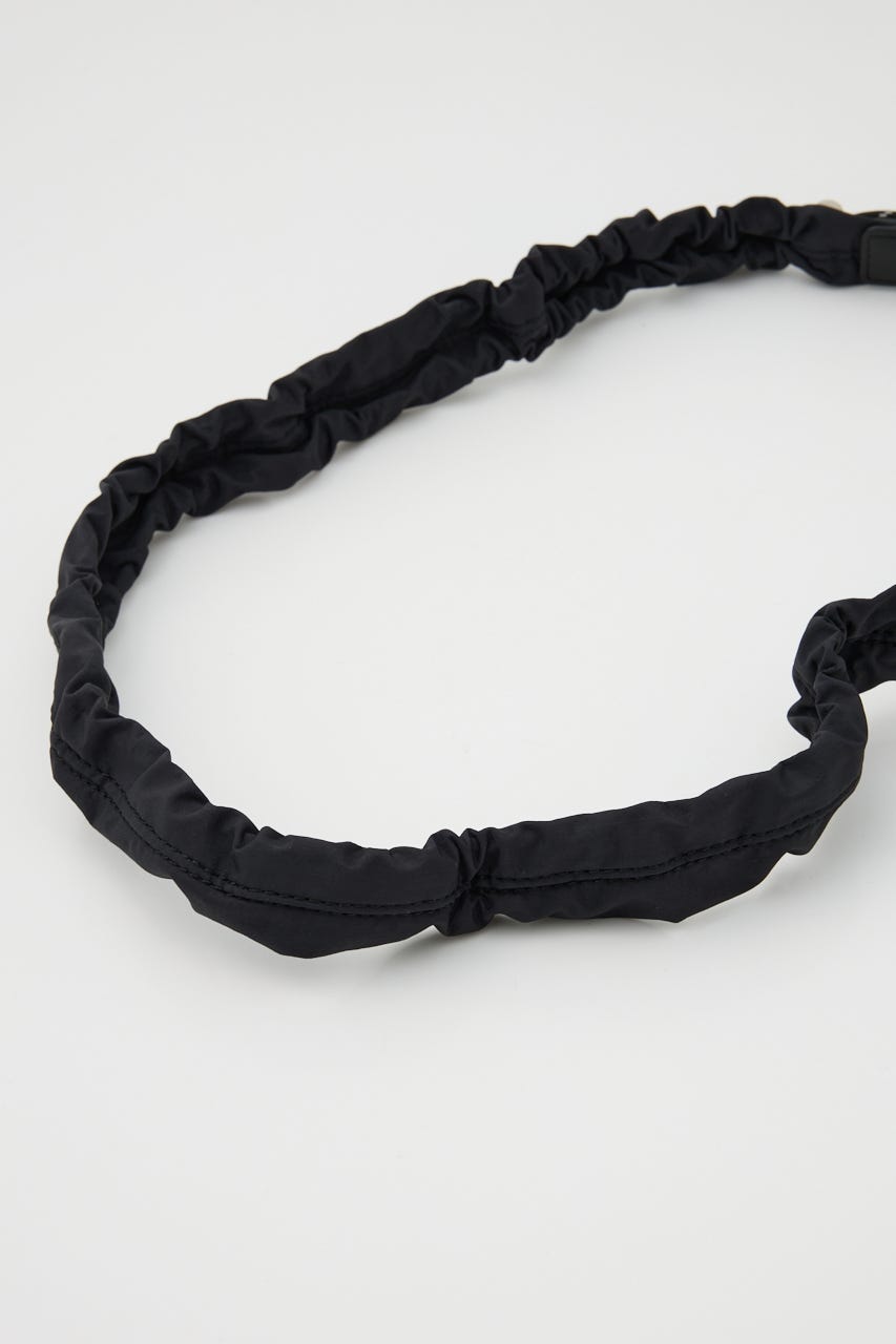 【SHEL'TTER SELECT】ミニポーチ付ギャザーショルダーナイロンバッグ L/YEL FREE