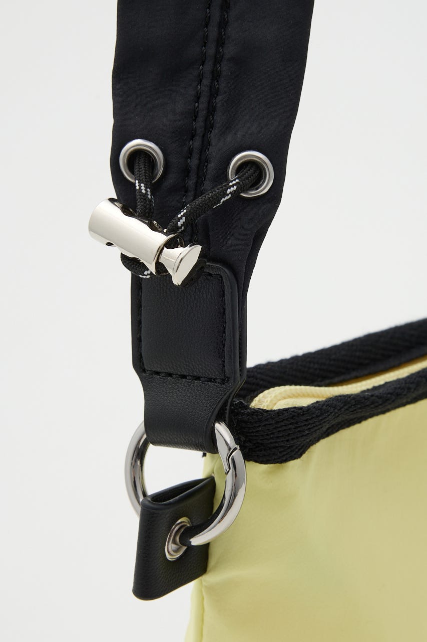 【SHEL'TTER SELECT】ミニポーチ付ギャザーショルダーナイロンバッグ L/YEL FREE