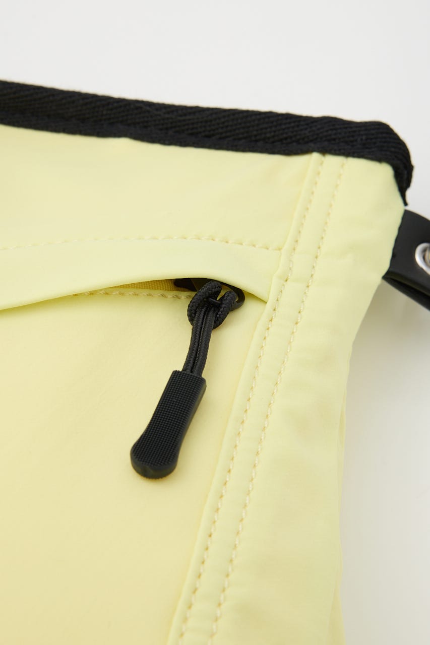 【SHEL'TTER SELECT】ミニポーチ付ギャザーショルダーナイロンバッグ L/YEL FREE