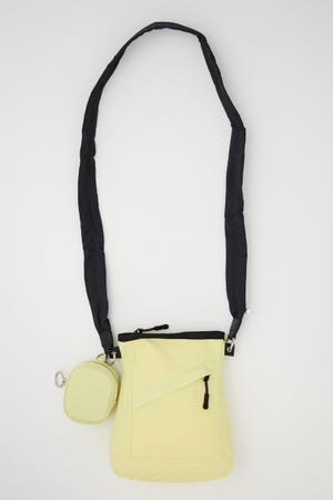 【SHEL'TTER SELECT】ミニポーチ付ギャザーショルダーナイロンバッグ