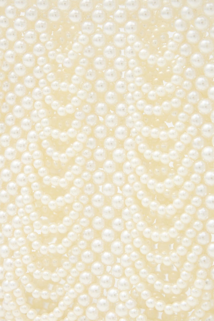 【SHEL'TTER SELECT】パール編みバッグ WHT FREE