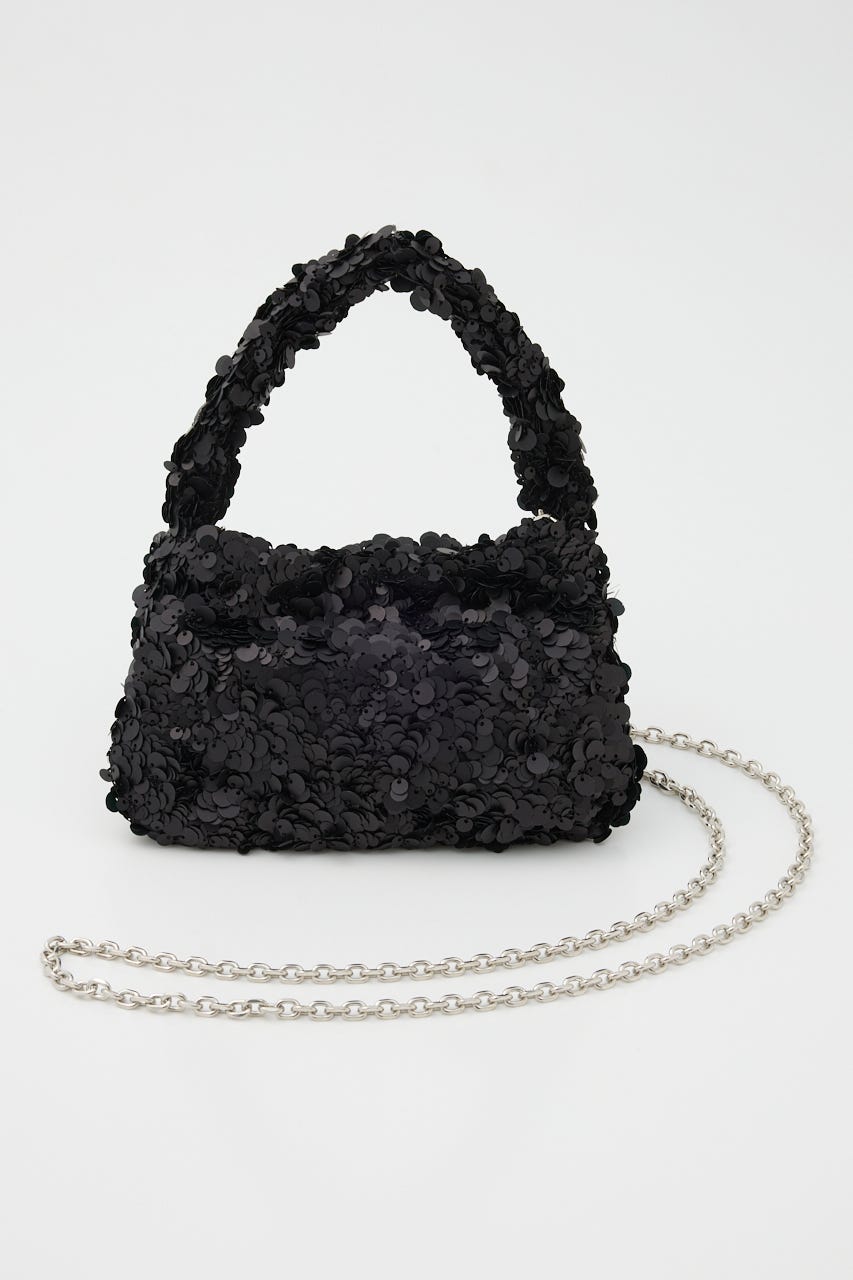 【SHEL'TTER SELECT】スパンコール2wayバッグ BLK FREE
