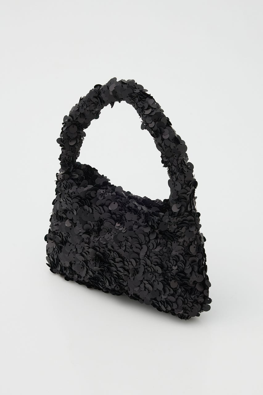 【SHEL'TTER SELECT】スパンコール2wayバッグ BLK FREE