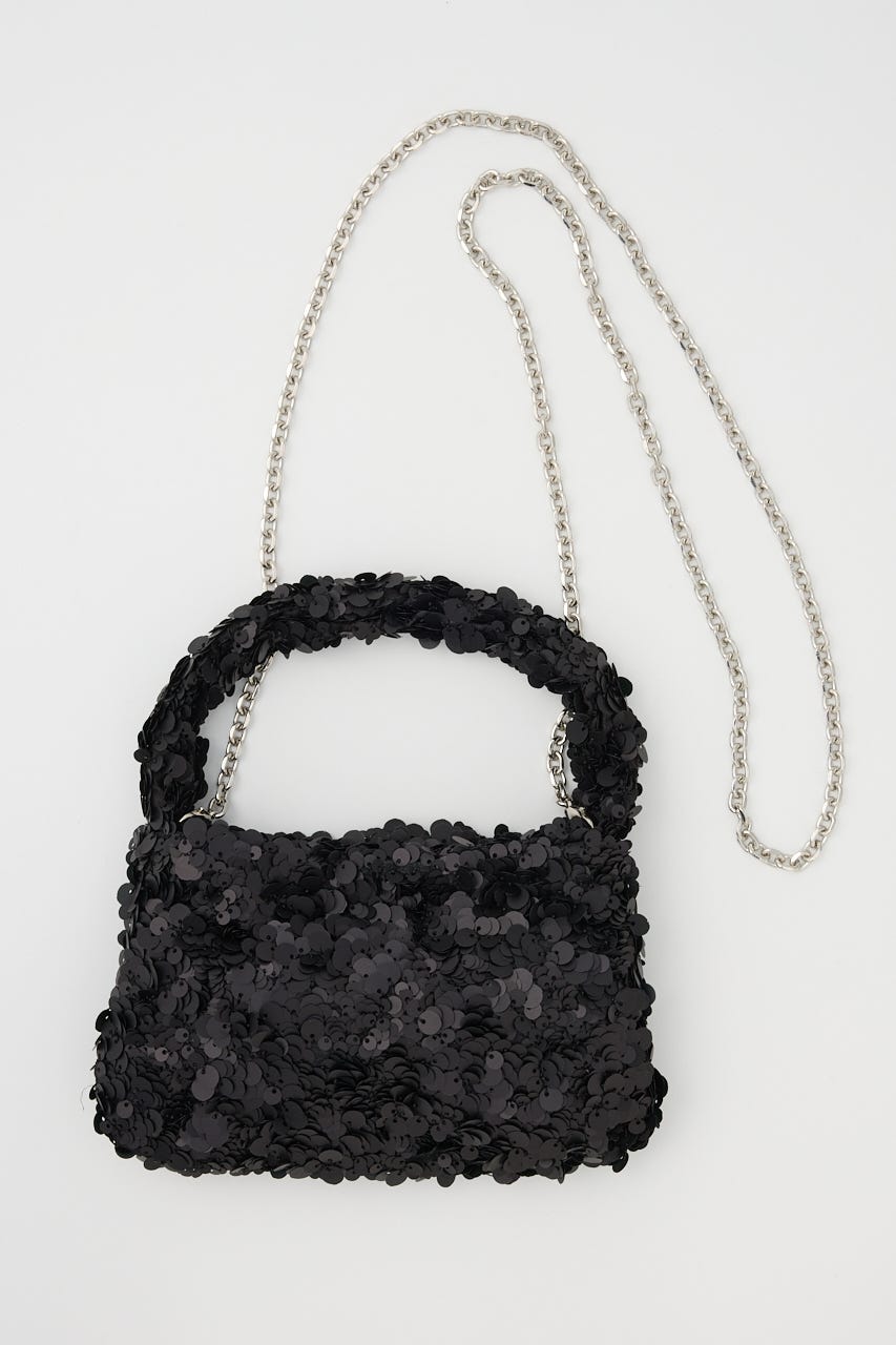 【SHEL'TTER SELECT】スパンコール2wayバッグ BLK FREE