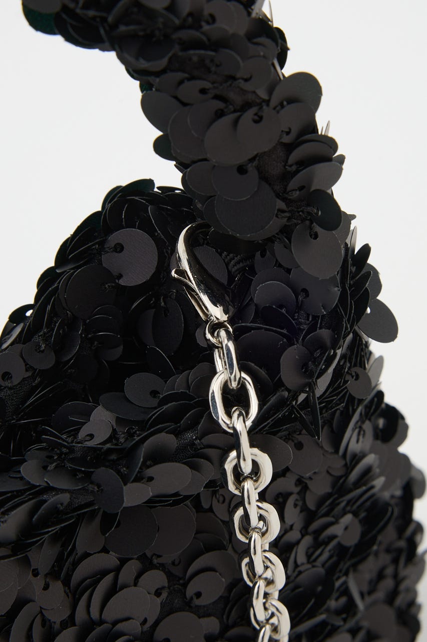 【SHEL'TTER SELECT】スパンコール2wayバッグ BLK FREE