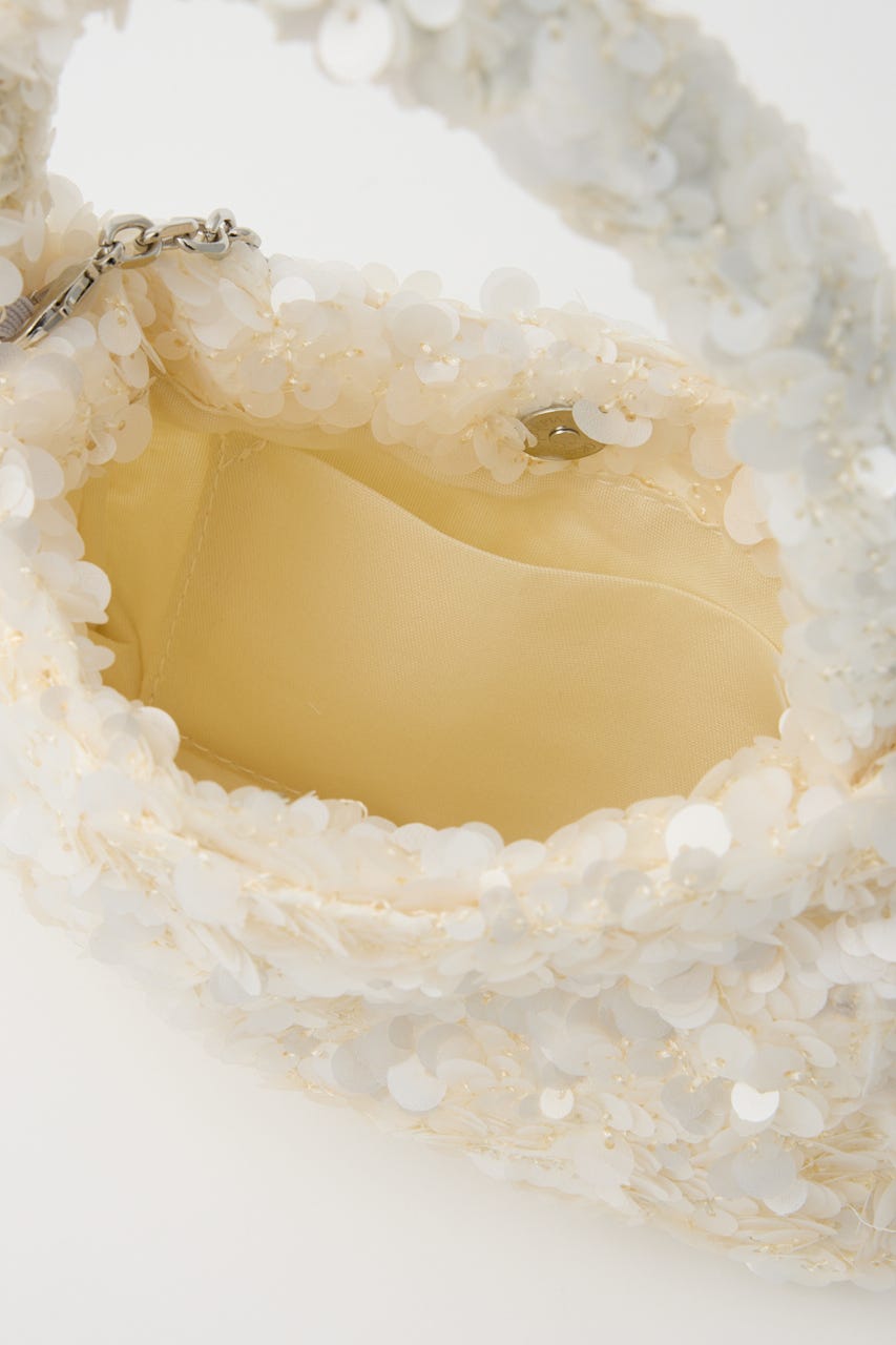 【SHEL'TTER SELECT】スパンコール2wayバッグ WHT FREE