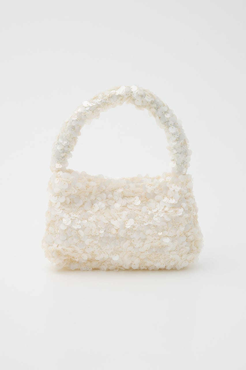 【SHEL'TTER SELECT】スパンコール2wayバッグ WHT FREE