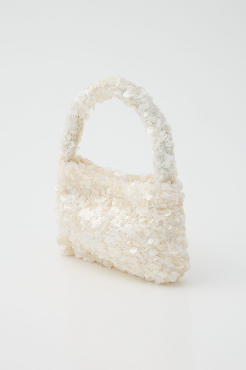【SHEL'TTER SELECT】スパンコール2wayバッグ WHT FREE