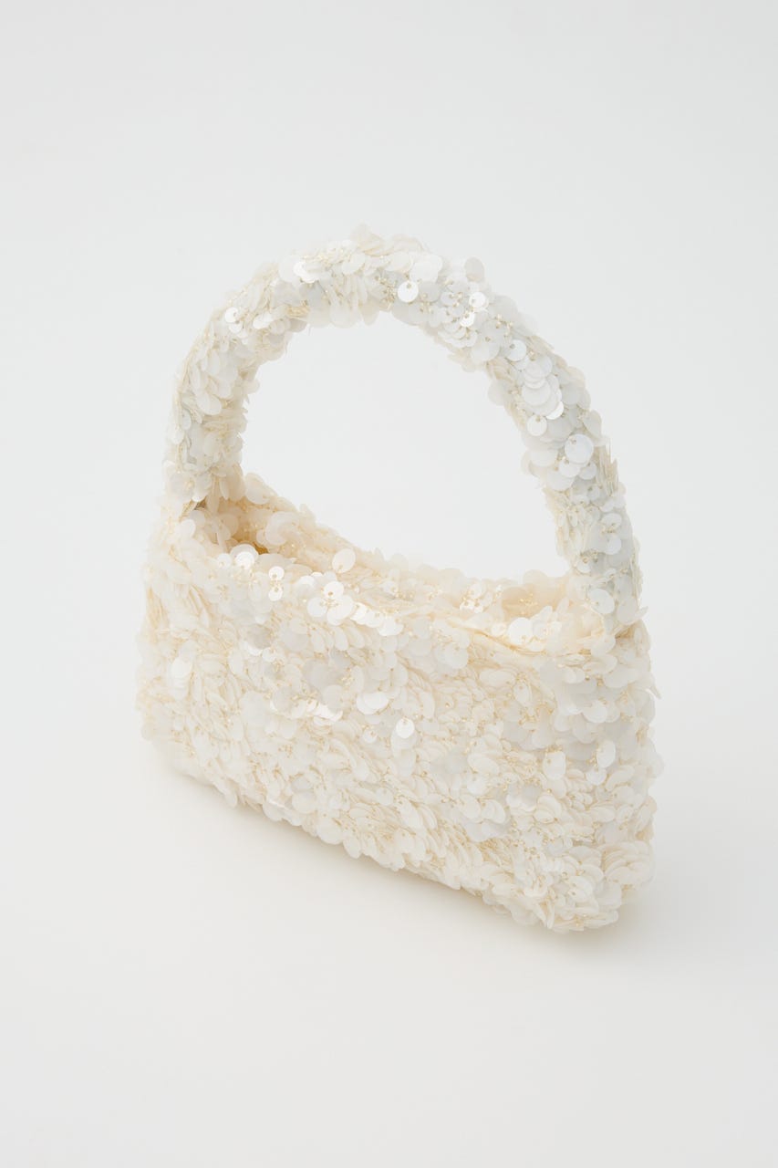 【SHEL'TTER SELECT】スパンコール2wayバッグ WHT FREE