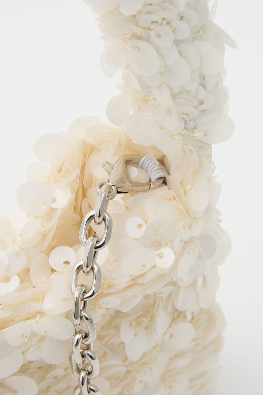 【SHEL'TTER SELECT】スパンコール2wayバッグ WHT FREE