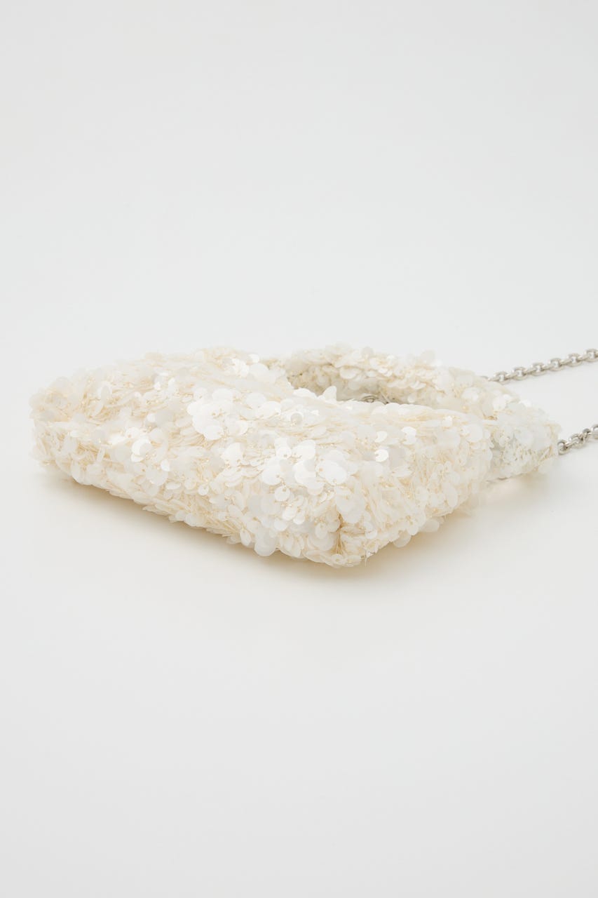【SHEL'TTER SELECT】スパンコール2wayバッグ WHT FREE