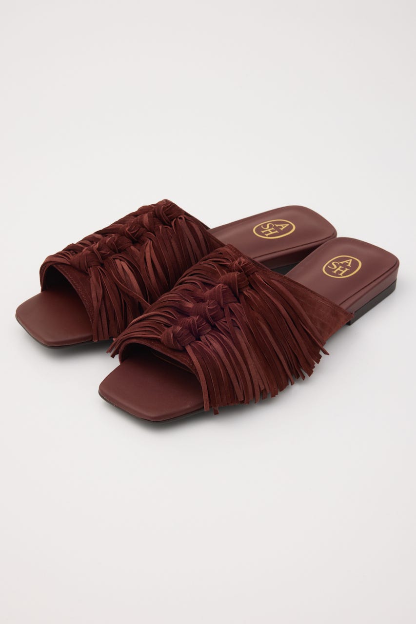 【ASH】BRIGITTE フリンジサンダル BRN 36