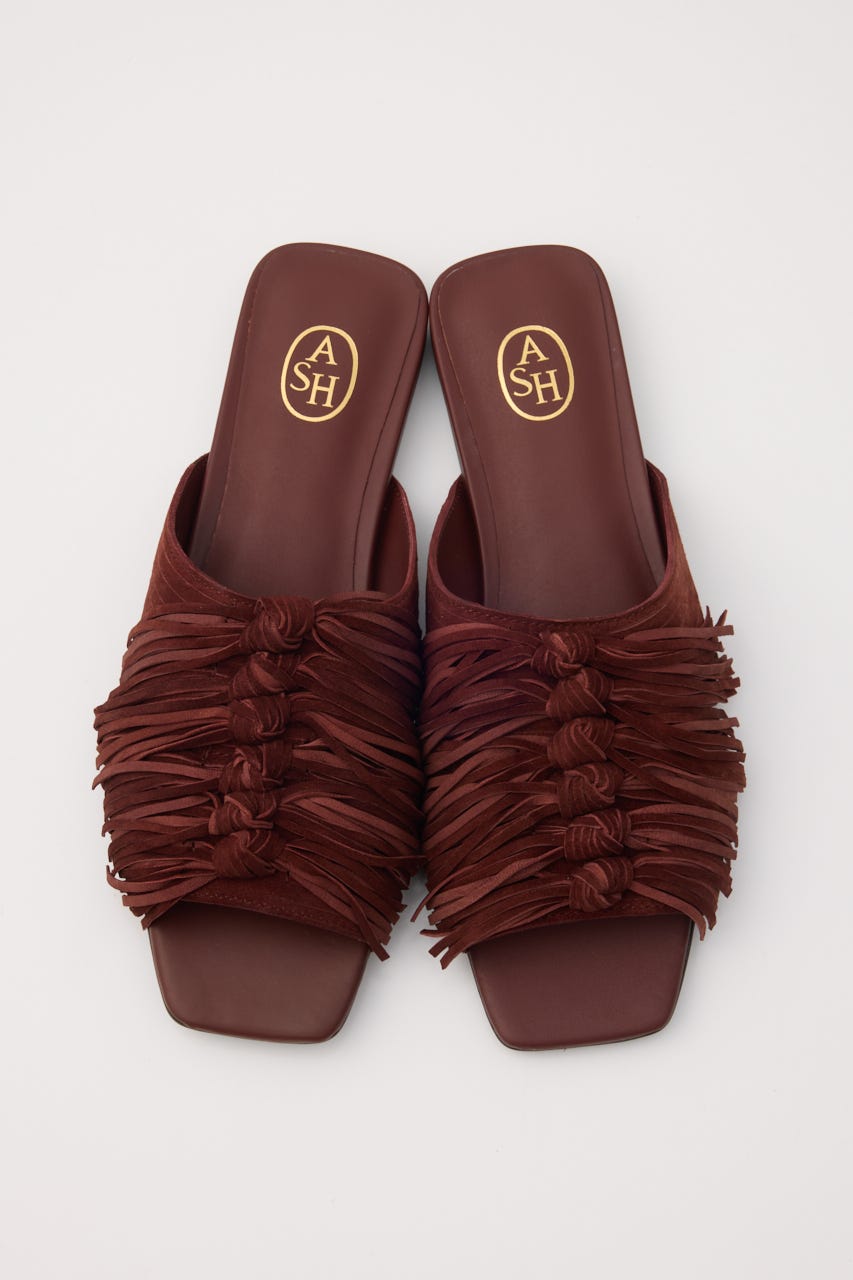 【ASH】BRIGITTE フリンジサンダル BRN 36