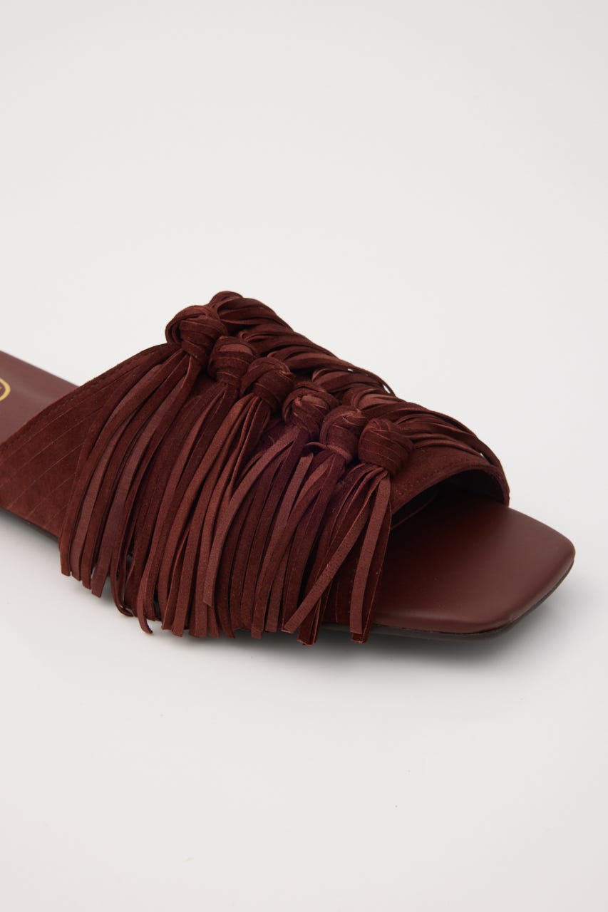 【ASH】BRIGITTE フリンジサンダル BRN 36