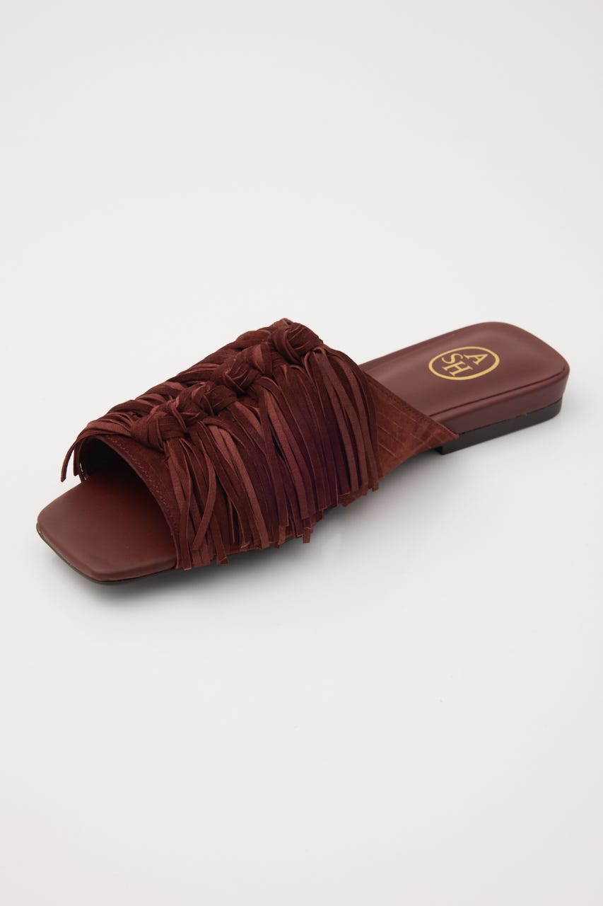 【ASH】BRIGITTE フリンジサンダル BRN 36