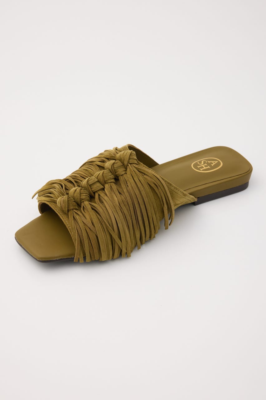 【ASH】BRIGITTE フリンジサンダル KHA 40