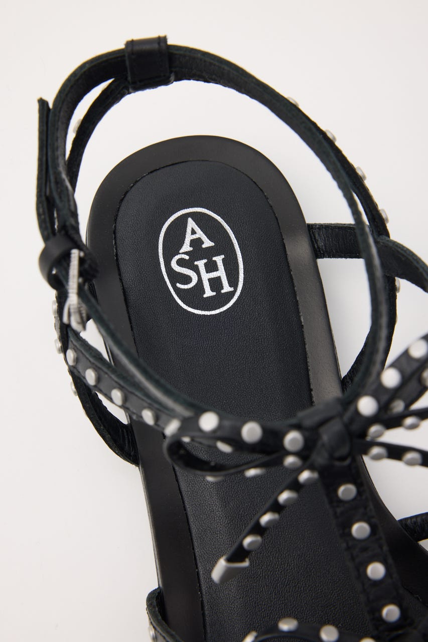 【ASH】GLADIUS スタッズサンダル BLK 38