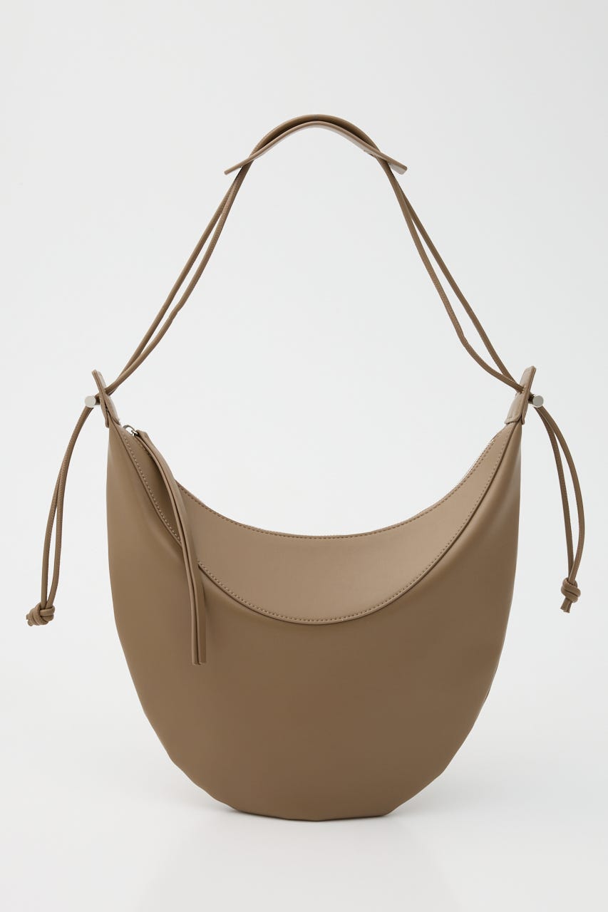 【SHEL'TTER SELECT】ハーフムーンコードハンドルショルダーバッグ BRN FREE