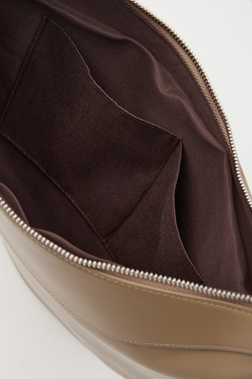 【SHEL'TTER SELECT】ハーフムーンコードハンドルショルダーバッグ BRN FREE