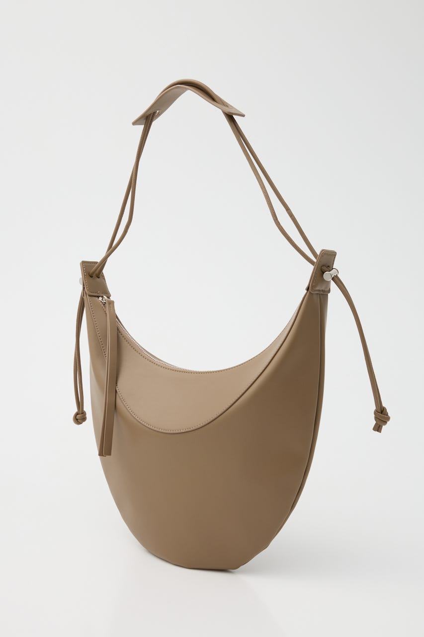 【SHEL'TTER SELECT】ハーフムーンコードハンドルショルダーバッグ BRN FREE