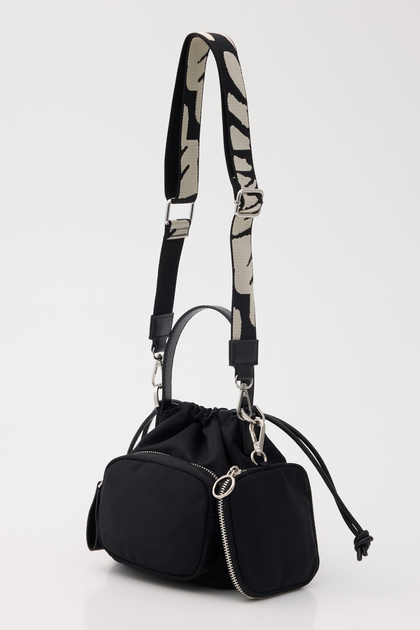 【SHEL'TTER SELECT】アクセポーチ付ナイロントートバッグ BLK FREE