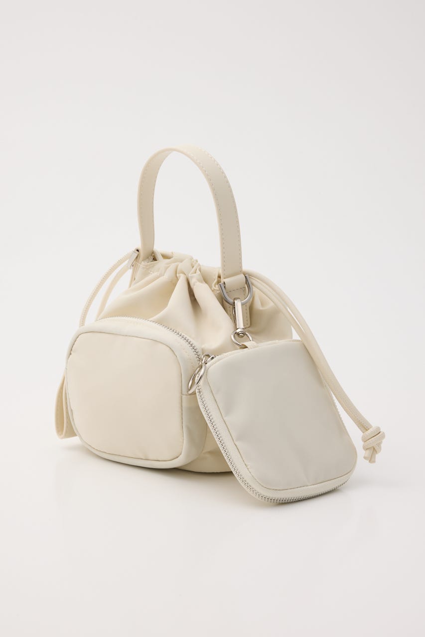 【SHEL'TTER SELECT】アクセポーチ付ナイロントートバッグ IVOY FREE