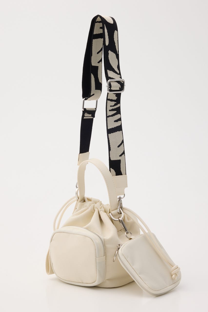 【SHEL'TTER SELECT】アクセポーチ付ナイロントートバッグ IVOY FREE