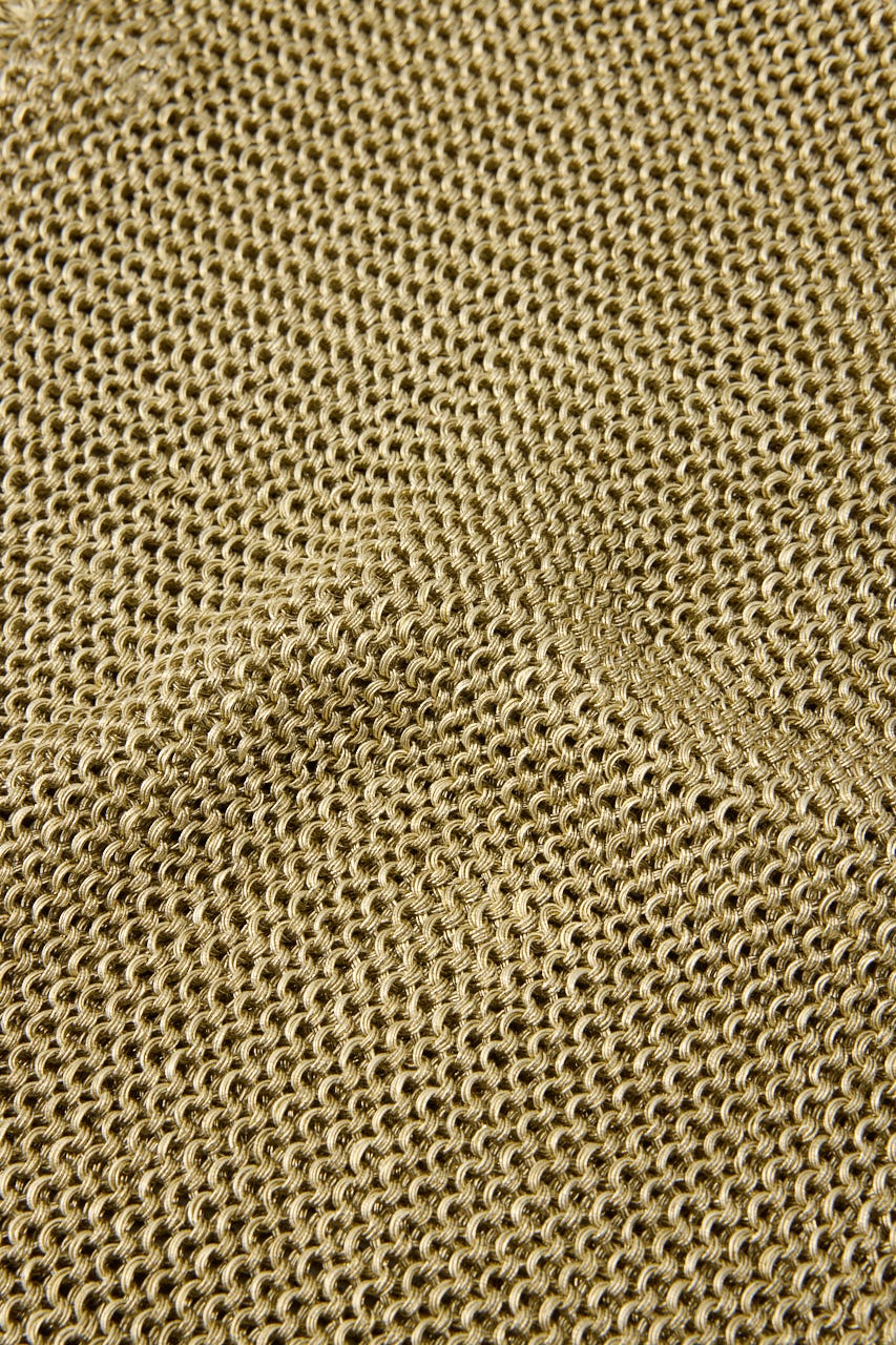 【SHEL'TTER SELECT】ラメ糸編みトートバッグ GLD FREE