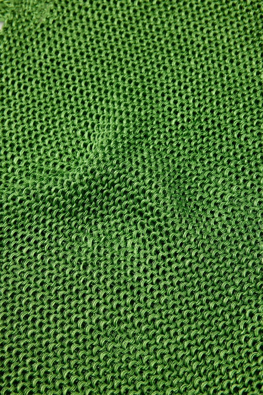 【SHEL'TTER SELECT】ラメ糸編みトートバッグ GRN FREE