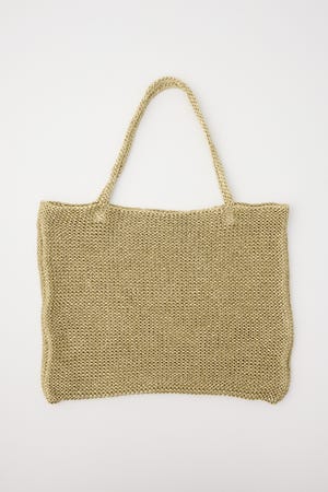 【SHEL'TTER SELECT】ラメ糸編みトートバッグ