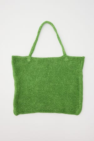 【SHEL'TTER SELECT】ラメ糸編みトートバッグ