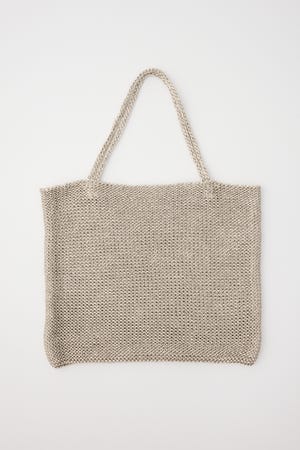 【SHEL'TTER SELECT】ラメ糸編みトートバッグ