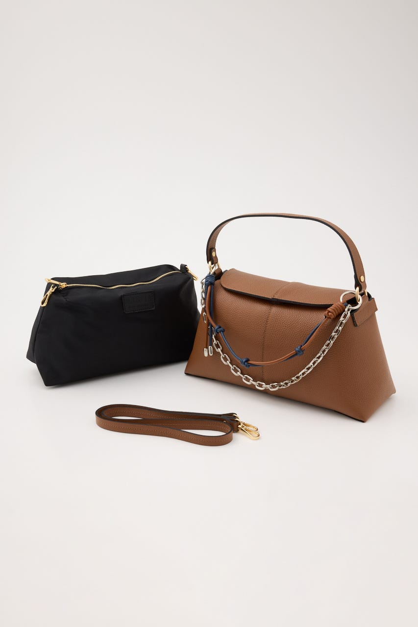 【OLISTIA】チャーム トートバッグ BRN FREE